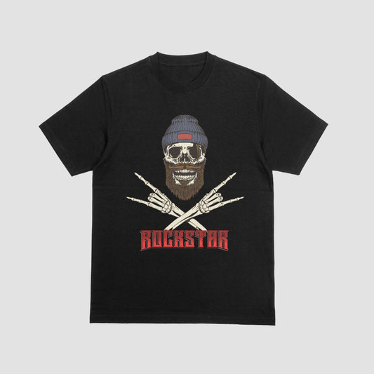 Skull Graphic Printed Standard T-Shirt