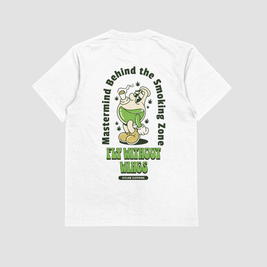 Oversized Smoker Design Graphic T-Shirt